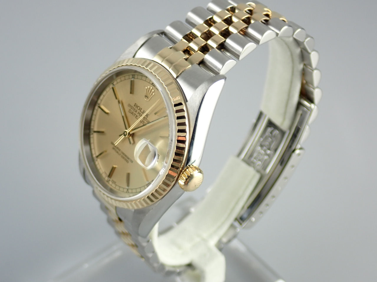 rolex datejust champagne