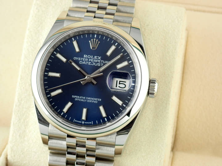 ロレックス デイトジャスト Ref.126200 ブルー文字盤 美品 datejust-138 ジュビリーブレスレット
