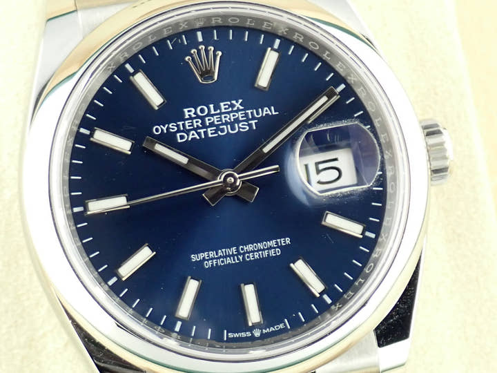 ロレックス デイトジャスト Ref.126200 ブルー文字盤 美品 datejust-138 ジュビリーブレスレット