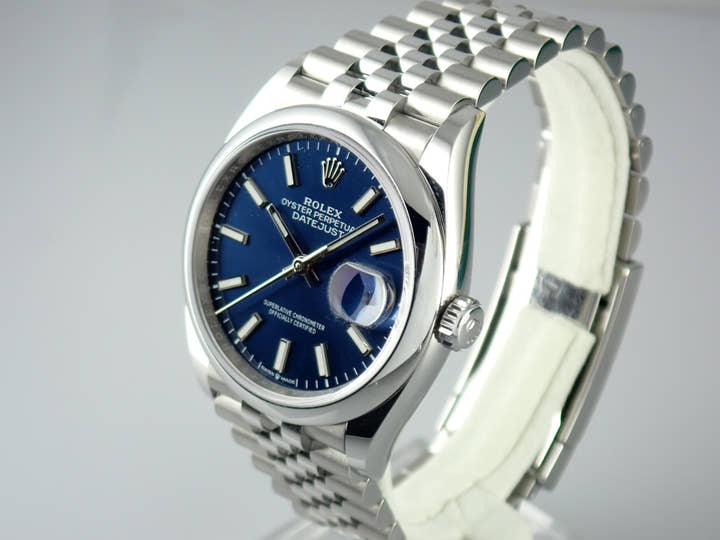 ロレックス デイトジャスト Ref.126200 ブルー文字盤 美品 datejust-138 ジュビリーブレスレット