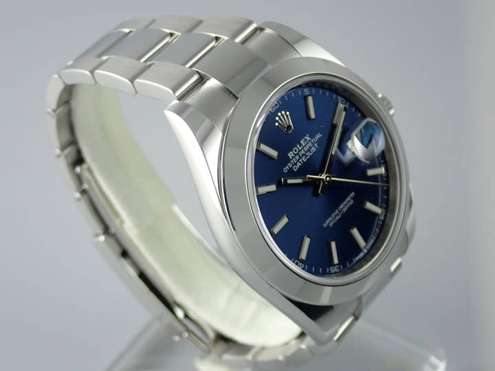 ロレックス デイトジャスト Ref.126300 ブルー文字盤 未使用 datejust-139