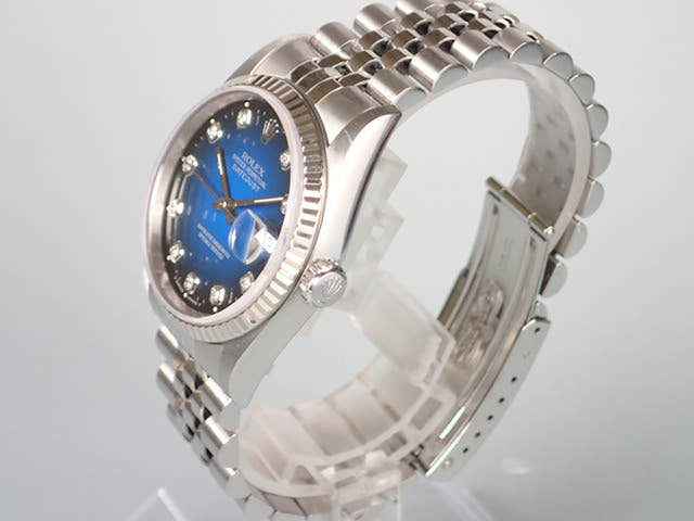 ロレックス デイトジャスト Ref.16234 ブルーグラデーション文字盤 中古 datejust-14 ジュビリーブレスレット