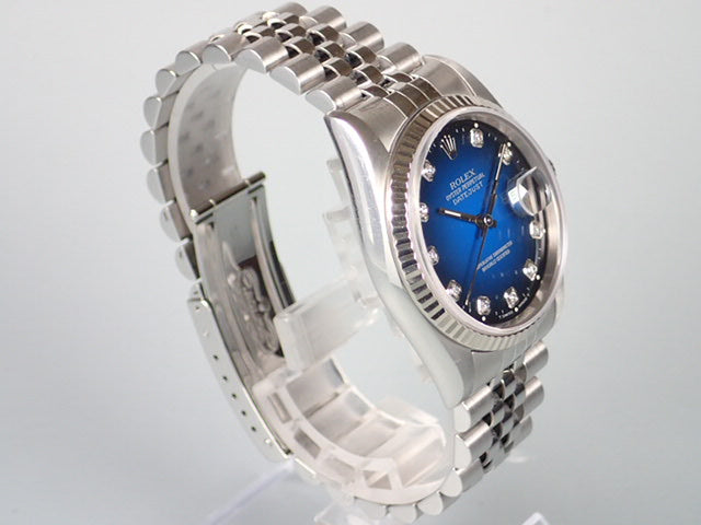 Rolex Datejust 10P Diamond Blue Gradient Ref.16234