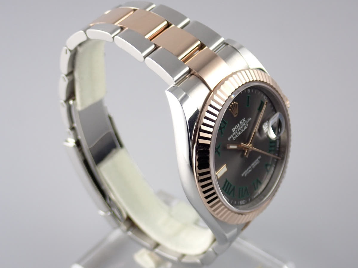 ロレックス デイトジャスト Ref.126331 グレー/グリーン文字盤 中古 datejust-143