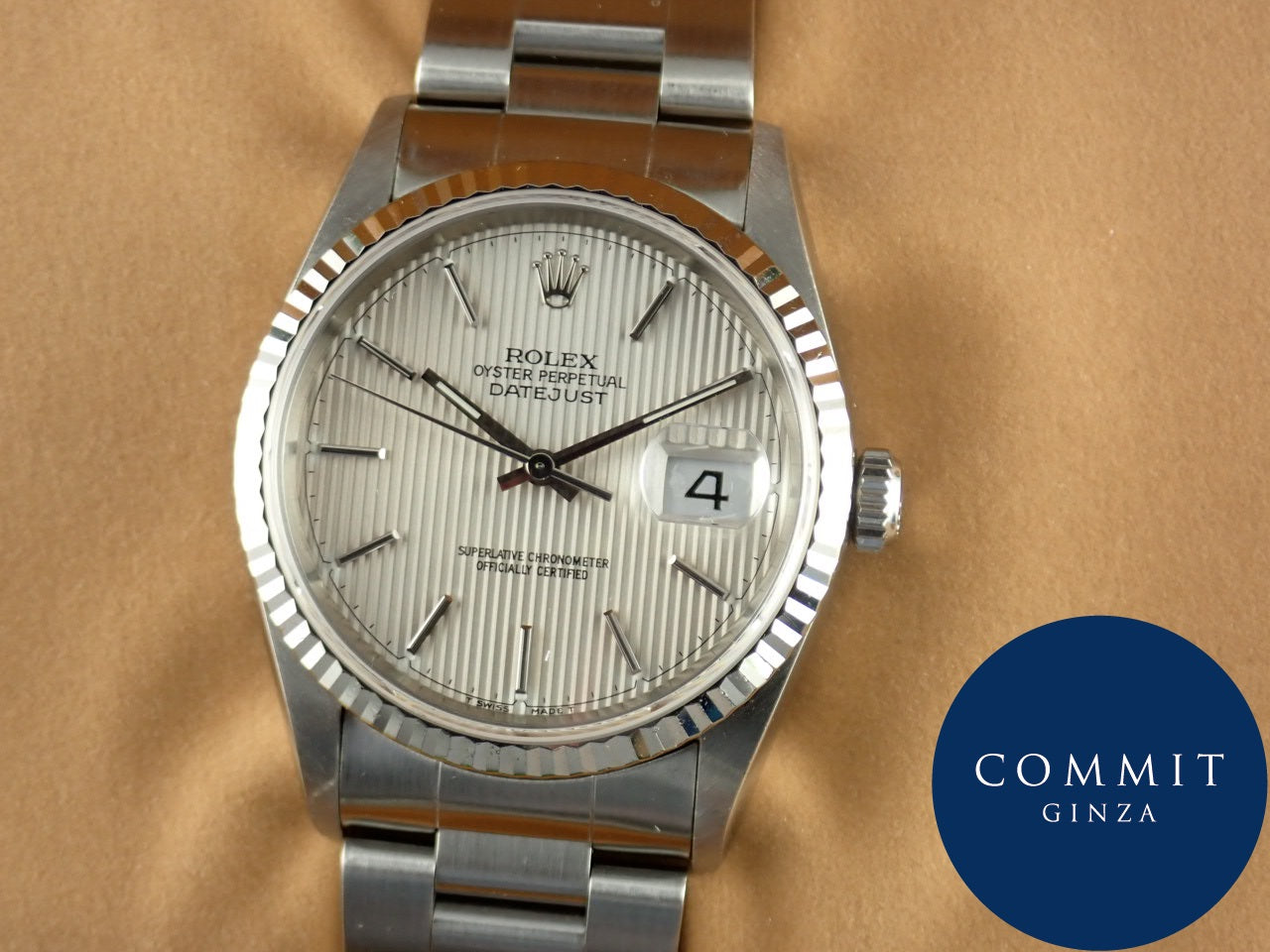 Rolex Datejust Silver Tapestry U-number &lt;Box&gt;