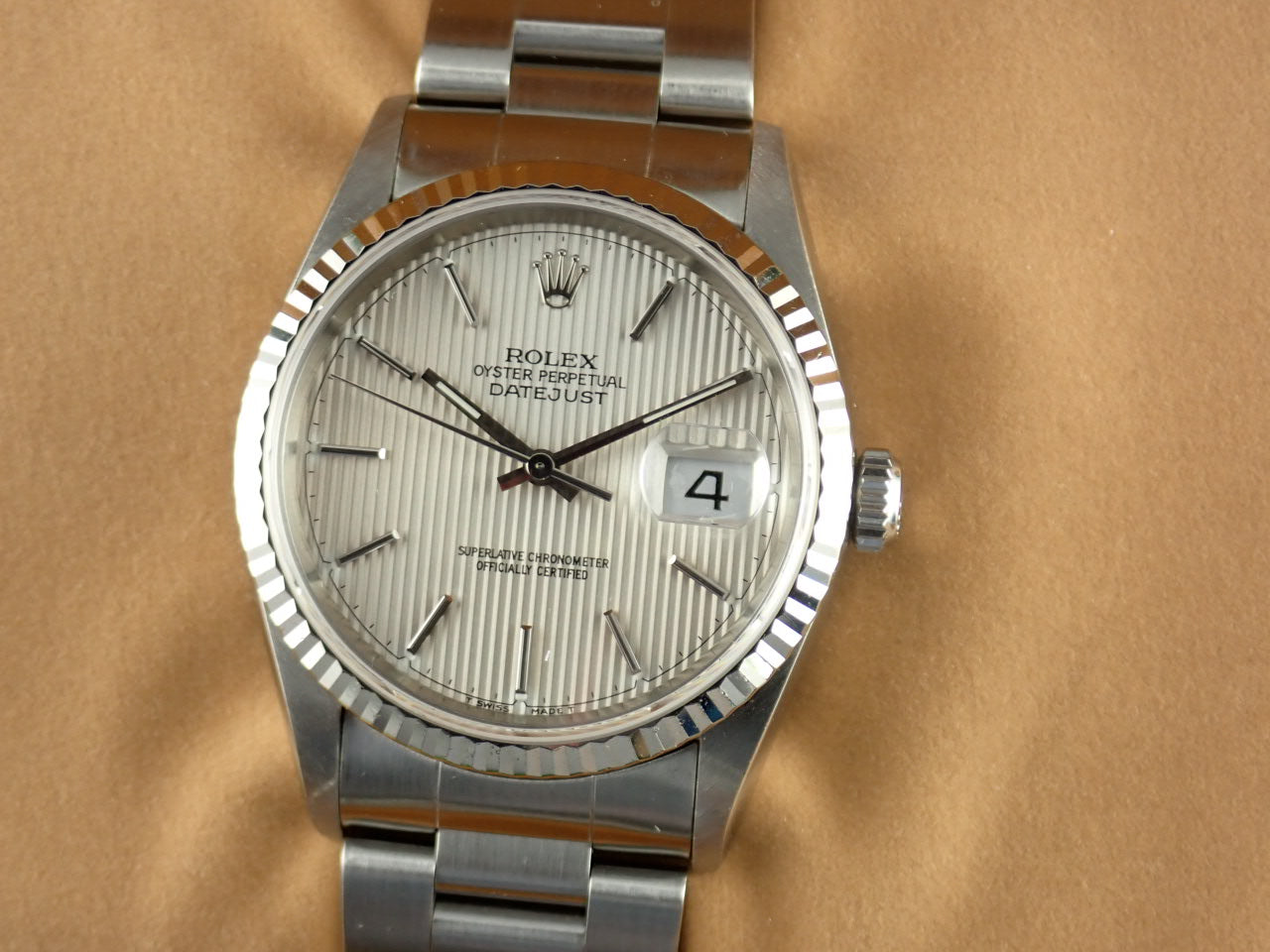 Rolex Datejust Silver Tapestry U-number &lt;Box&gt;