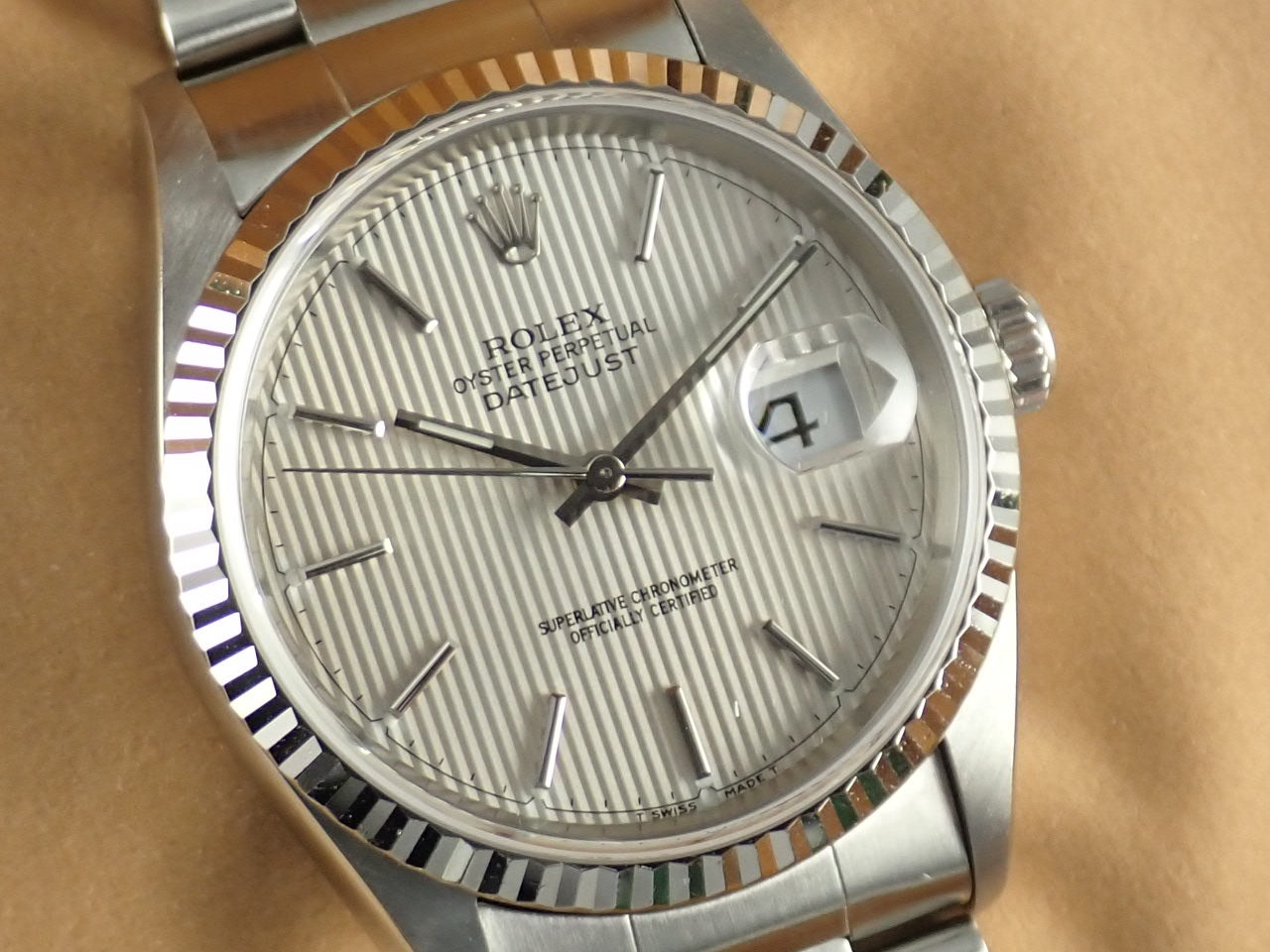 Rolex Datejust Silver Tapestry U-number &lt;Box&gt;