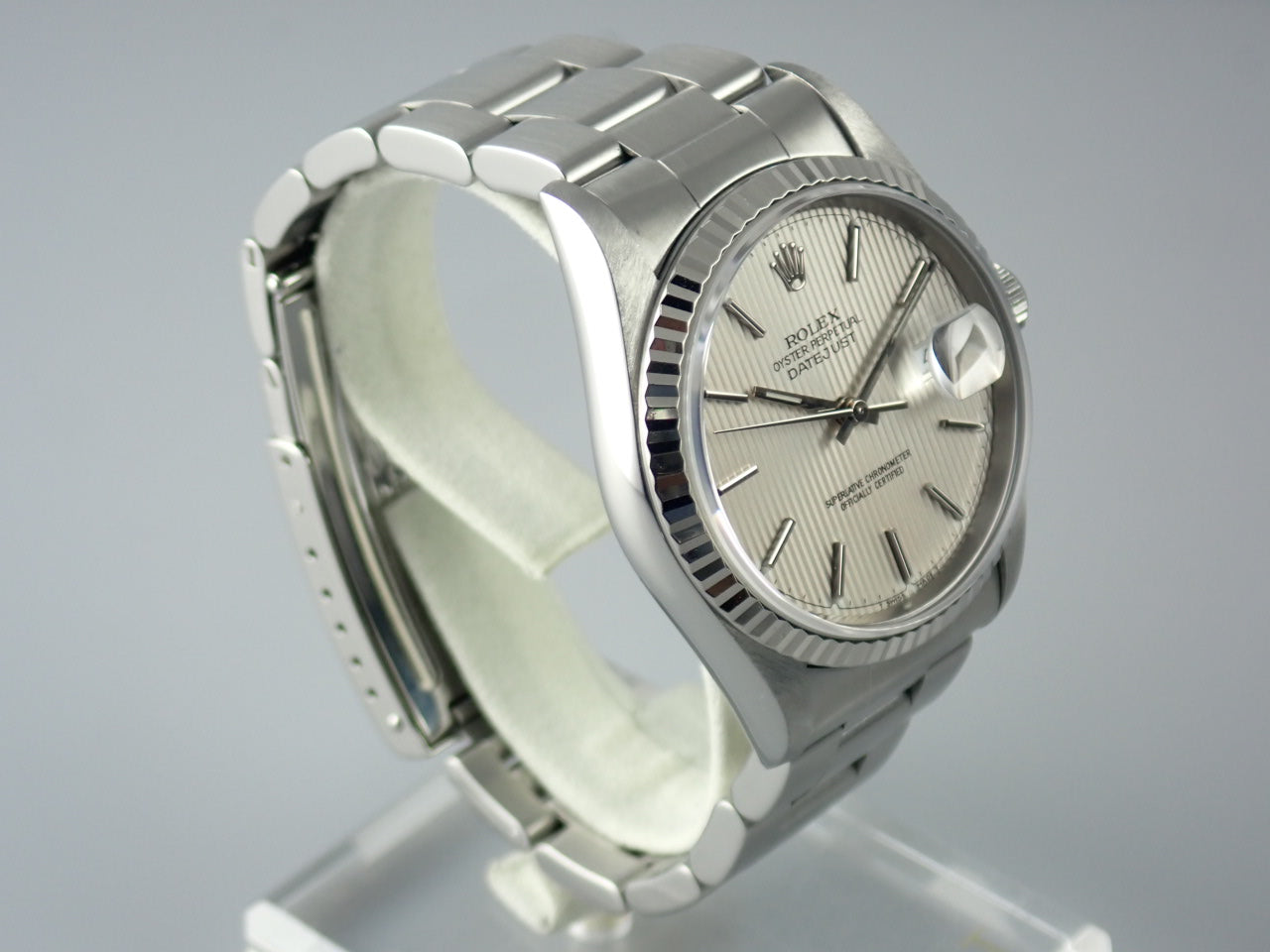 Rolex Datejust Silver Tapestry U-number &lt;Box&gt;