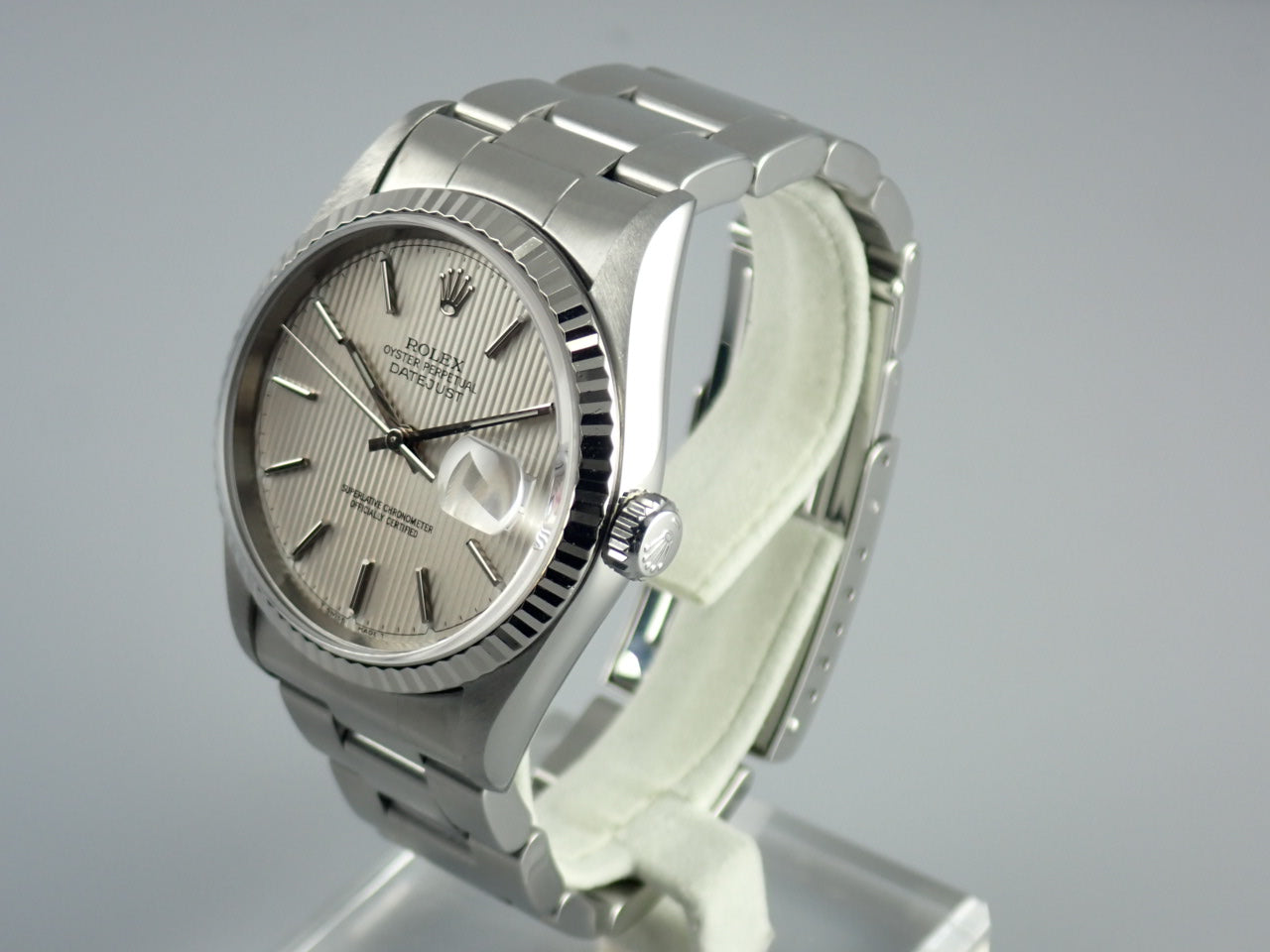 Rolex Datejust Silver Tapestry U-number &lt;Box&gt;