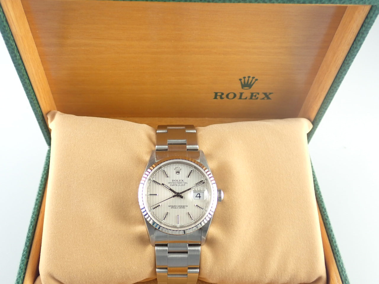 Rolex Datejust Silver Tapestry U-number &lt;Box&gt;