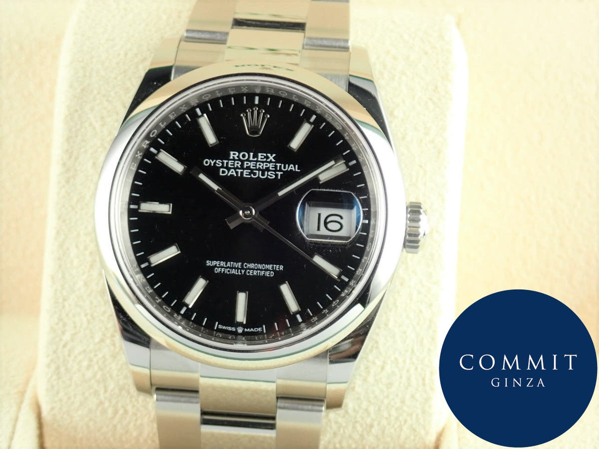 ロレックス デイトジャスト Ref.126200 ブラック文字盤 中古 datejust-148