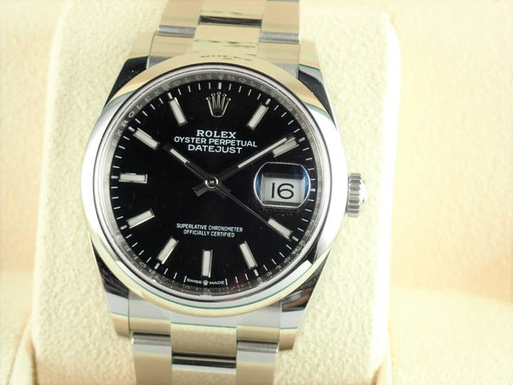 ロレックス デイトジャスト Ref.126200 ブラック文字盤 中古 datejust-148