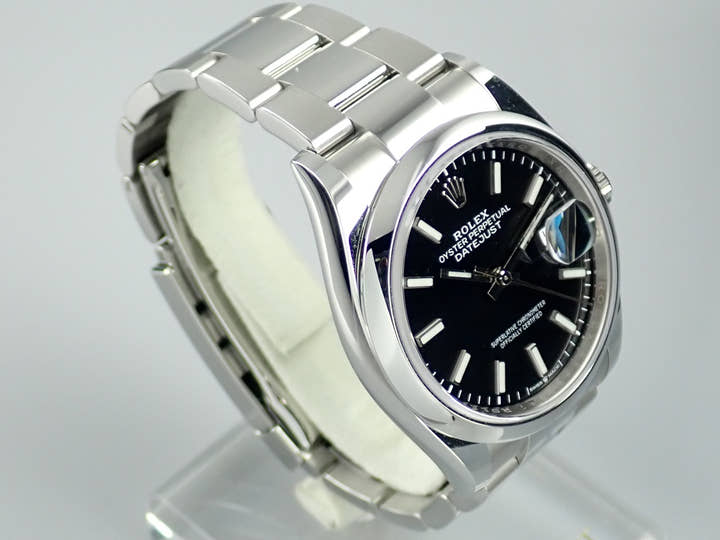 ロレックス デイトジャスト Ref.126200 ブラック文字盤 中古 datejust-148
