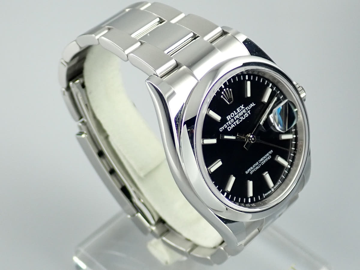 ロレックス デイトジャスト Ref.126200 ブラック文字盤 中古 datejust-148