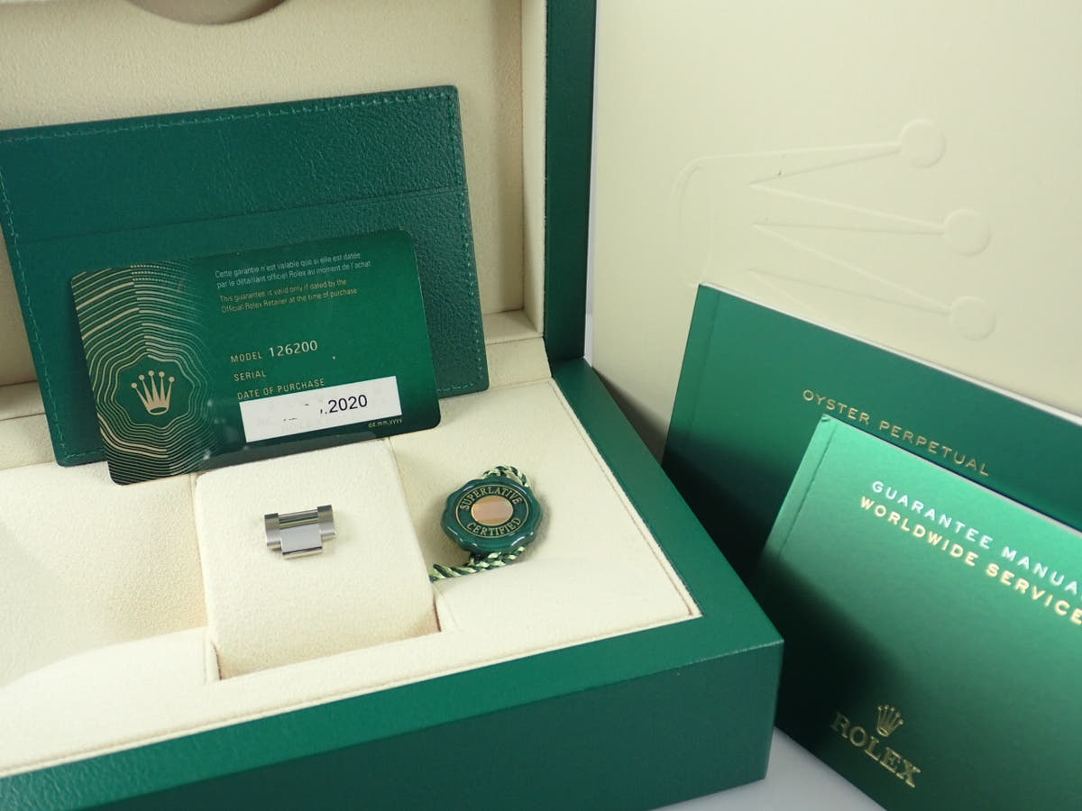 ロレックス デイトジャスト Ref.126200 ブラック文字盤 中古 datejust-148