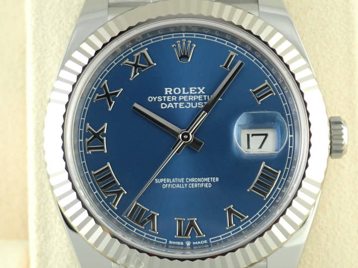 ロレックス デイトジャスト Ref.126334 ブルーローマン文字盤 未使用 datejust-149 ジュビリーブレスレット