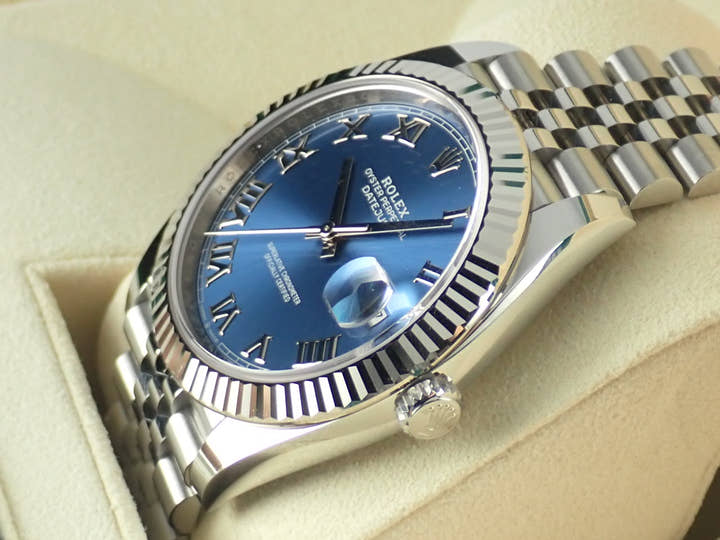 ロレックス デイトジャスト Ref.126334 ブルーローマン文字盤 未使用 datejust-149 ジュビリーブレスレット