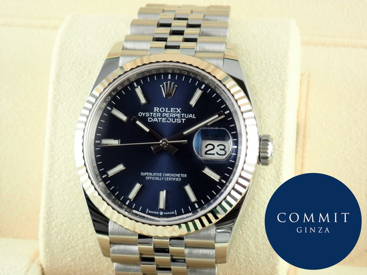ロレックス デイトジャスト Ref.126234 ブルーバー文字盤 未使用 datejust-150