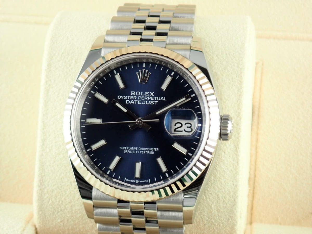 ロレックス デイトジャスト Ref.126234 ブルーバー文字盤 未使用 datejust-150