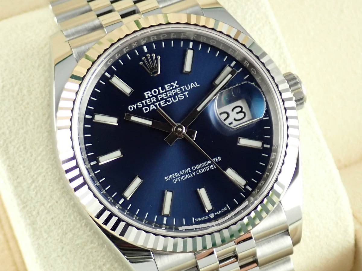 ロレックス デイトジャスト Ref.126234 ブルーバー文字盤 未使用 datejust-150
