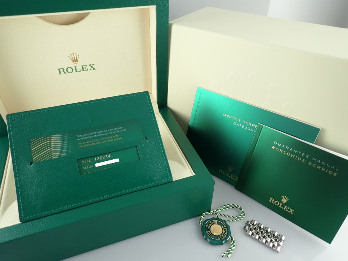 ロレックス デイトジャスト Ref.126234 ブルーバー文字盤 未使用 datejust-150