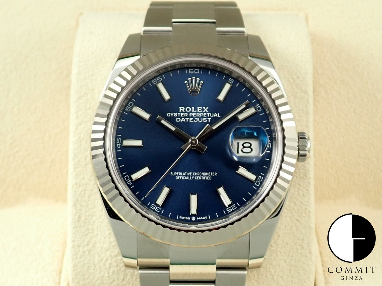 Rolex Datejust 41 Blue Bar Dial [Excellent Condition] &lt;New Warranty Card, Box, etc.&gt;