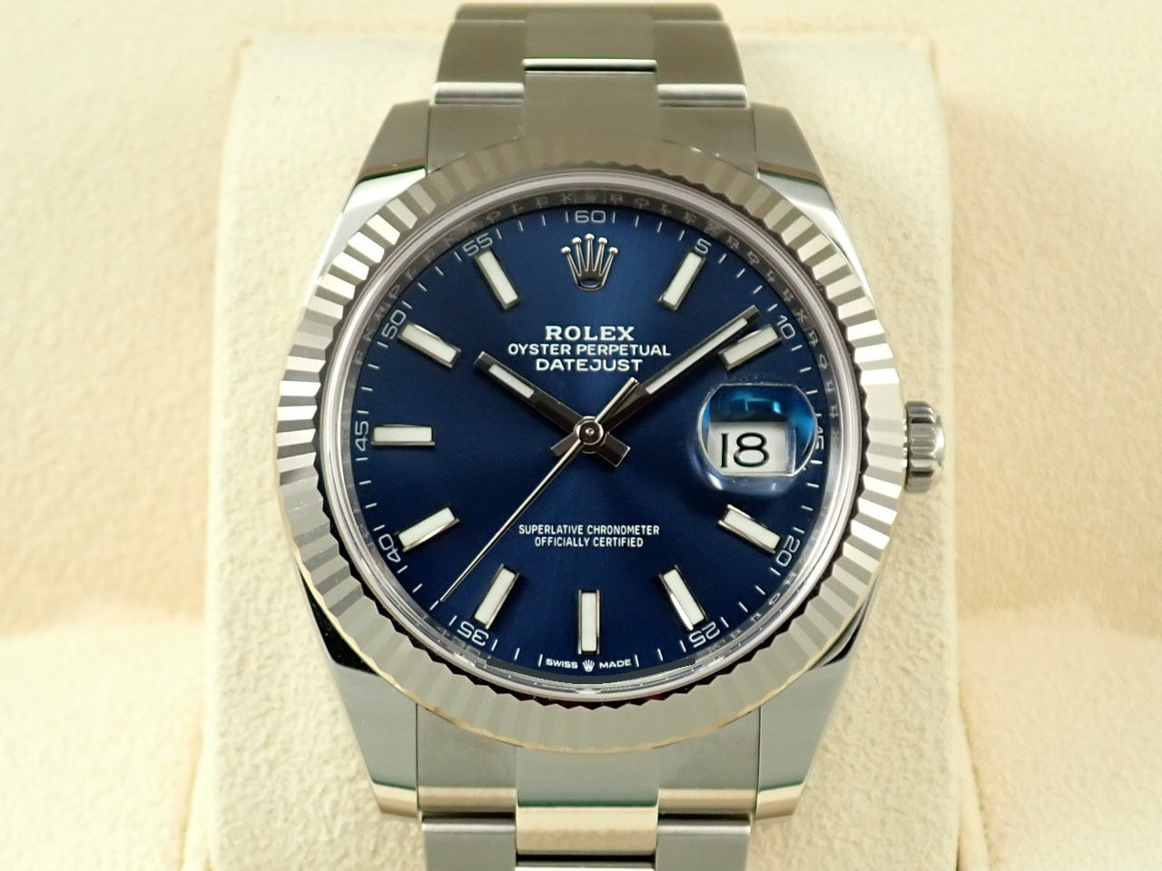 Rolex Datejust 41 Blue Bar Dial [Excellent Condition] &lt;New Warranty Card, Box, etc.&gt;