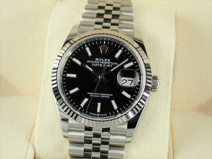 ロレックス デイトジャスト Ref.126234 ブラックバー文字盤 美品 datejust-152 ジュビリーブレスレット