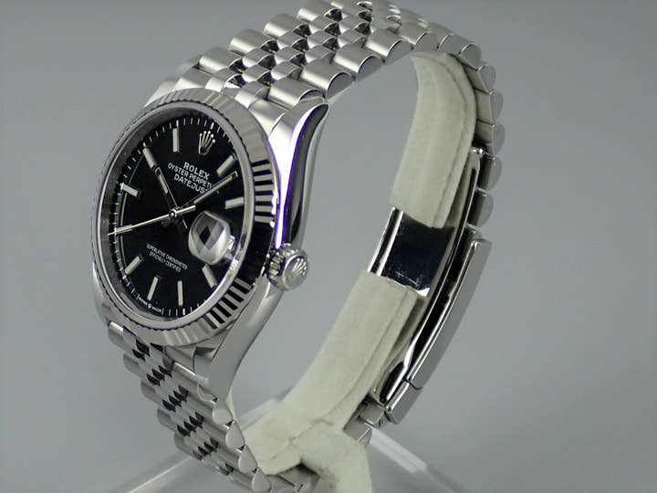 ロレックス デイトジャスト Ref.126234 ブラックバー文字盤 美品 datejust-152 ジュビリーブレスレット