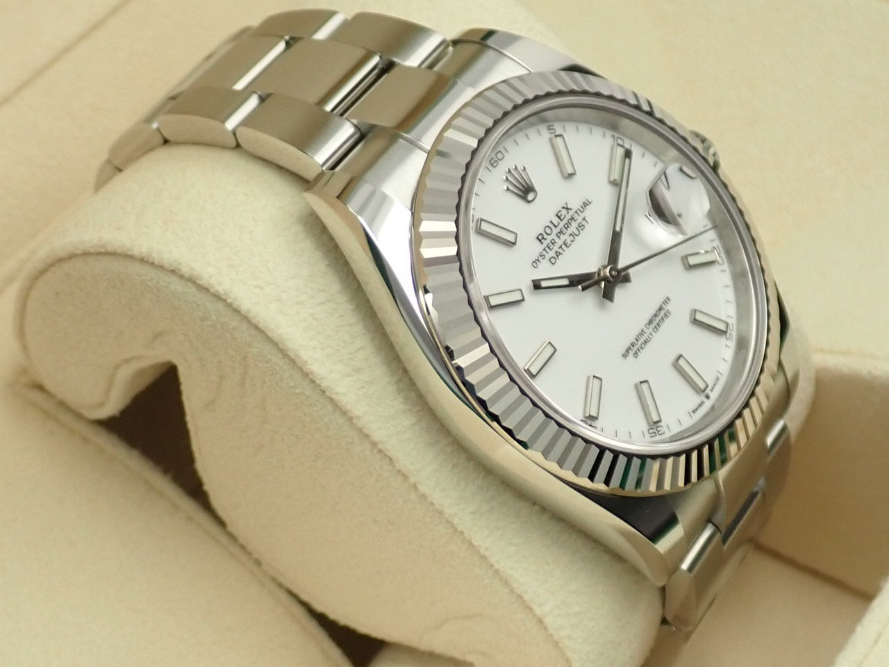 Rolex Datejust 41 White Dial &lt;&lt; New warranty card, box, etc. &gt;&gt;