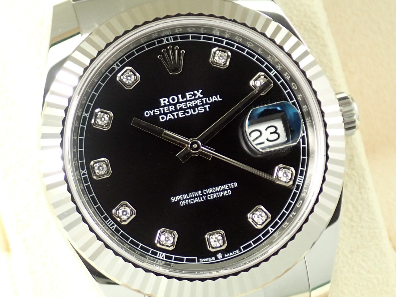 Rolex Datejust 41 Black Dial 10P Diamond [Excellent Condition] &lt;Warranty, Box, etc.&gt;