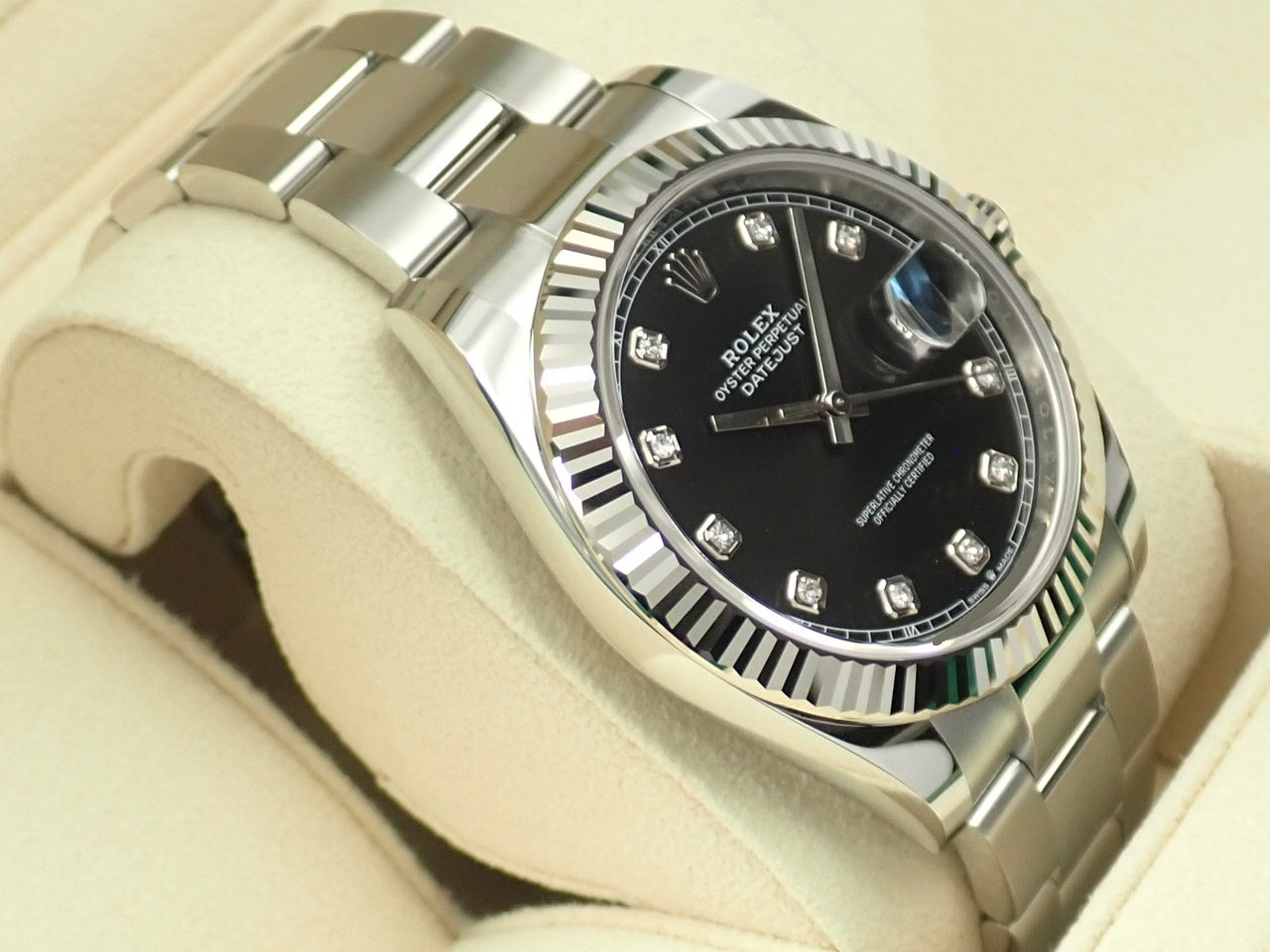 Rolex Datejust 41 Black Dial 10P Diamond [Excellent Condition] &lt;Warranty, Box, etc.&gt;