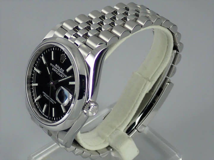 ロレックス デイトジャスト Ref.126200 ブラック文字盤 中古 datejust-153 ジュビリーブレスレット