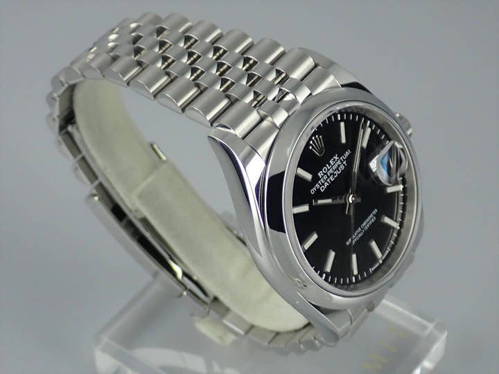 ロレックス デイトジャスト Ref.126200 ブラック文字盤 中古 datejust-153 ジュビリーブレスレット