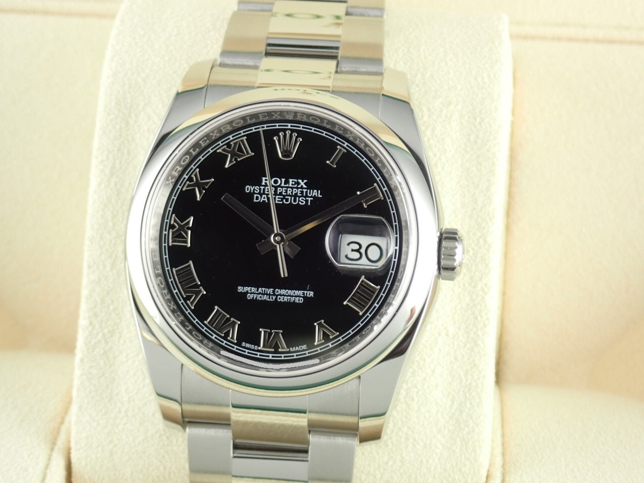 Rolex Datejust Black Roman &lt;Warranty, Box, etc.&gt;