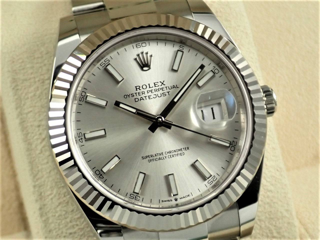 Rolex Datejust 41 Silver Bar Dial [Good Condition] &lt;Warranty, Box, etc.&gt;