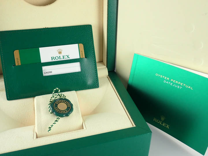 ロレックス デイトジャスト Ref.126200 ブルー文字盤 美品 datejust-157