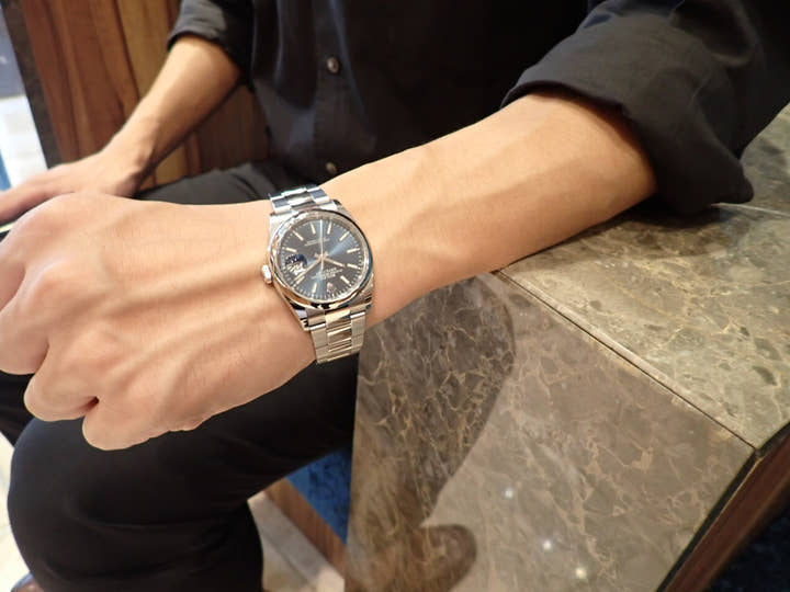 ロレックス デイトジャスト Ref.126200 ブルー文字盤 美品 datejust-157