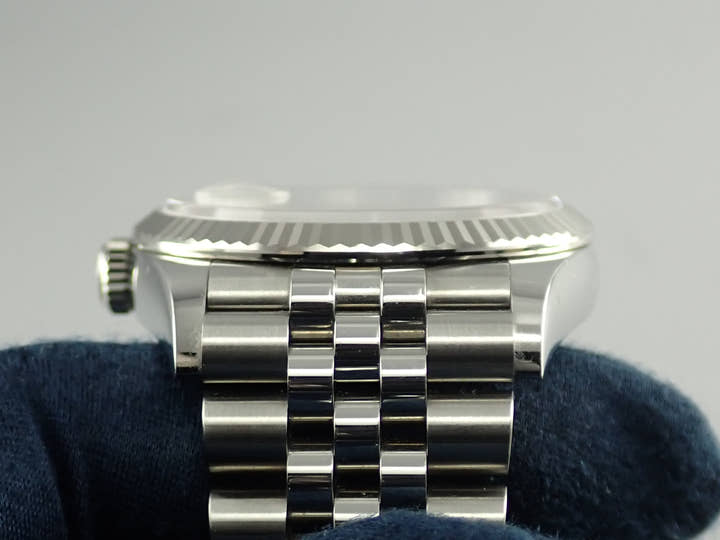 Pre-owned Rolex Datejust 36 Ref. 126234, stainless steel/white gold, white Roman numeral dial, Jubilee bracelet.  (40YPLCFC likely refers to an internal reference number or code)