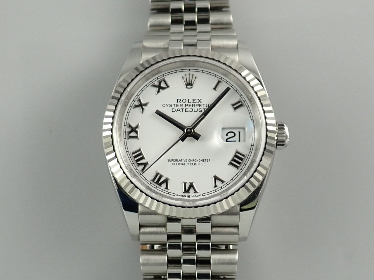 Rolex Datejust 36 White Roman Dial &lt;Warranty, Box, etc.&gt;