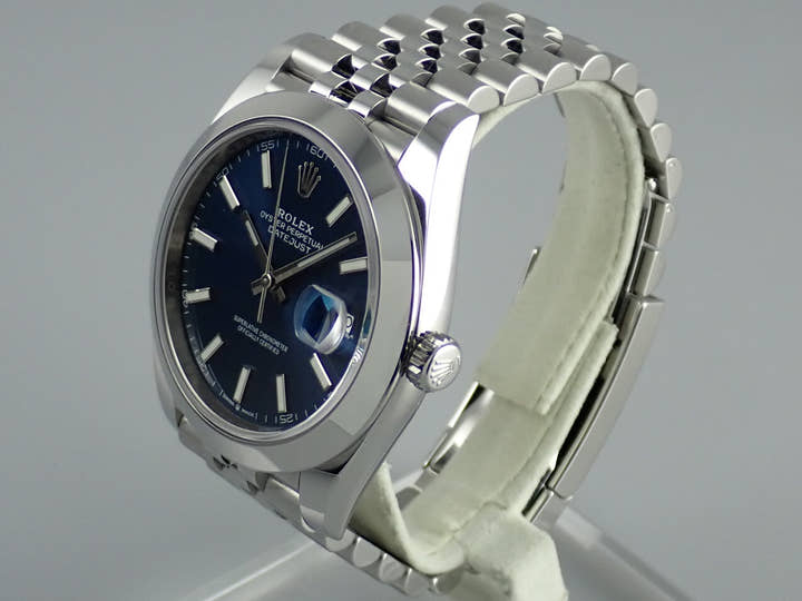 ロレックス デイトジャスト Ref.126300 ブルー文字盤 未使用 datejust-159 ジュビリーブレスレット