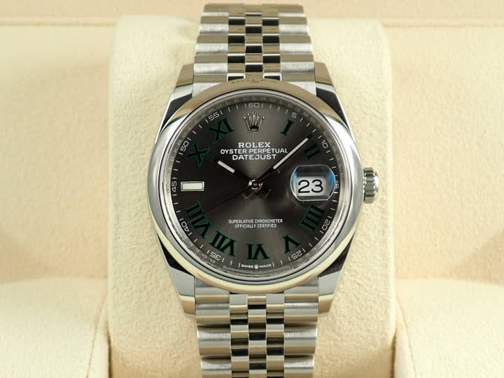 ロレックス デイトジャスト36 Ref.126200 ステンレススチール スレート文字盤 ジュビリーブレスレット