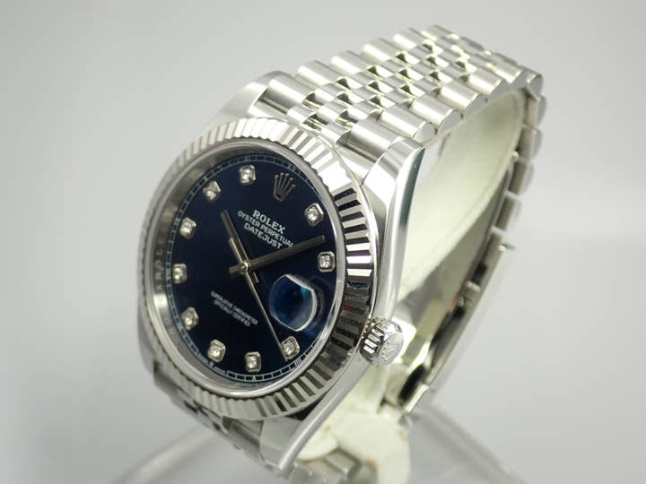 Rolex Datejust 41 Ref. 126334G Stainless Steel/White Gold Bright Blue Dial Jubilee Bracelet Pre-owned UAW71U0U