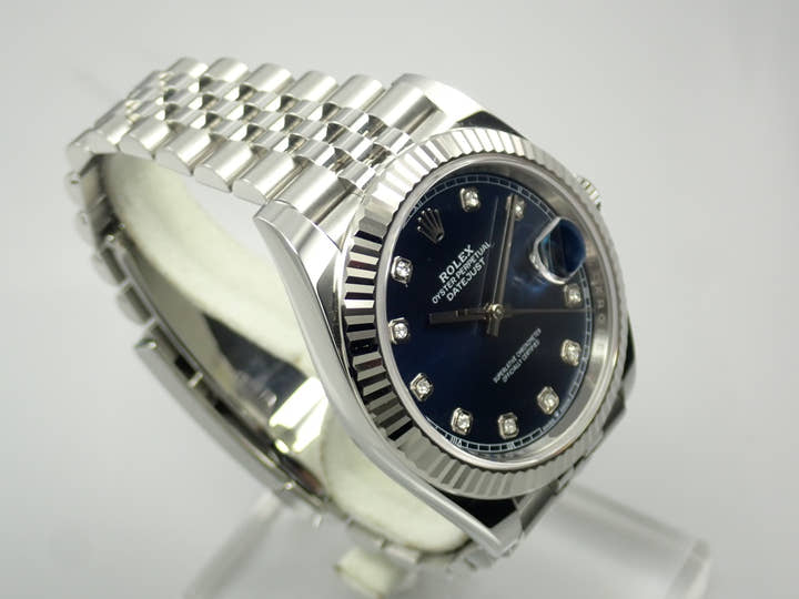 Rolex Datejust 41 Ref. 126334G Stainless Steel/White Gold Bright Blue Dial Jubilee Bracelet Pre-owned UAW71U0U