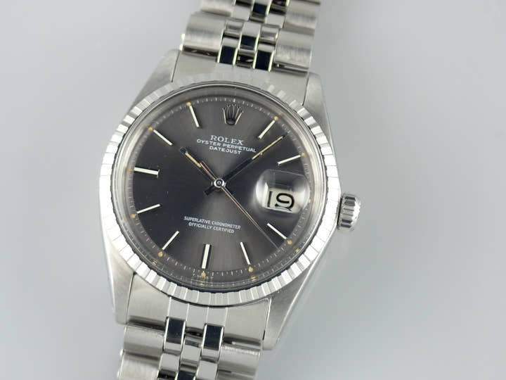 ロレックス デイトジャスト Ref.1603 グレー文字盤 中古 datejust-160
