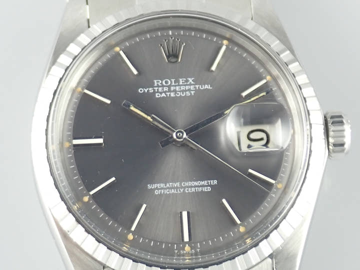 ロレックス デイトジャスト Ref.1603 グレー文字盤 中古 datejust-160