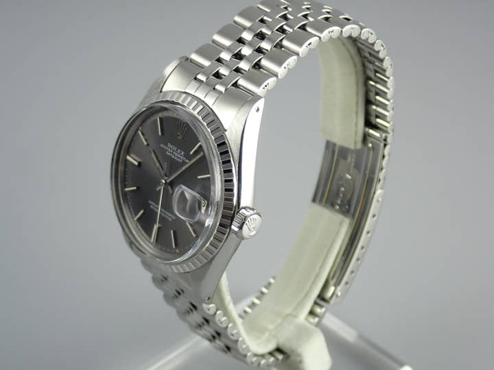 ロレックス デイトジャスト Ref.1603 グレー文字盤 中古 datejust-160