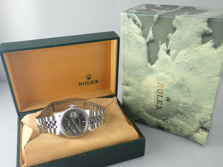 ロレックス デイトジャスト Ref.1603 グレー文字盤 中古 datejust-160