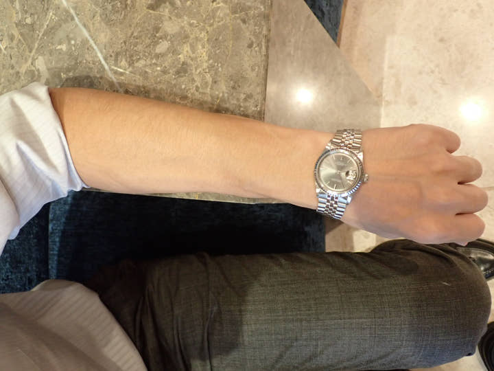 ロレックス デイトジャスト Ref.1603 グレー文字盤 中古 datejust-160