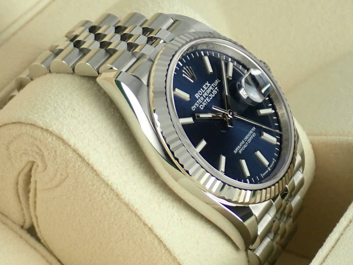 ロレックス デイトジャスト36 Ref.126234 ブルーバー文字盤 未使用 datejust-161 ジュビリーブレスレット